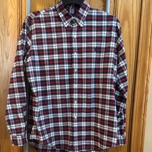 Ralph Lauren Red and White Plaid Shirt